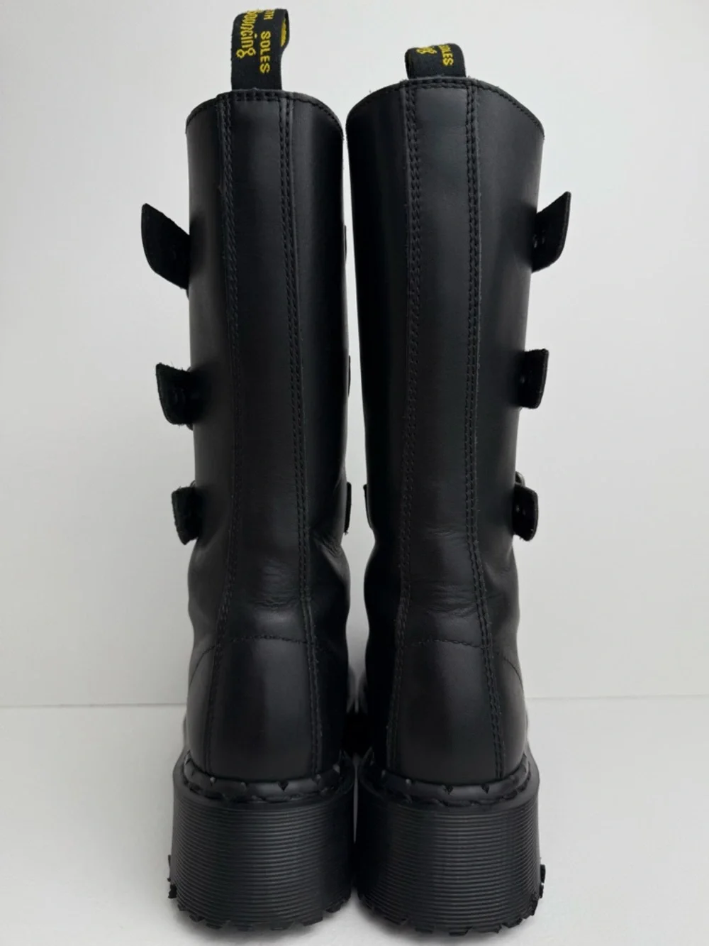 Vintage Dr. Martens 3A26 Holy Grail England Black Envy Platform Boots UK 4 - Picture 9 of 16